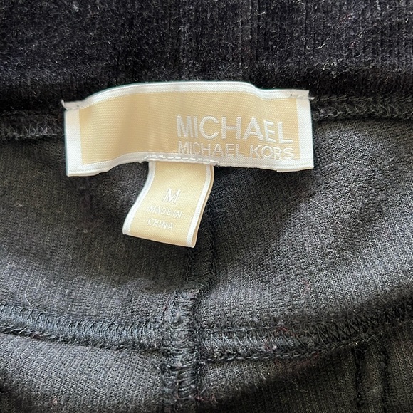 Michael Kors Black Corduroy like leggings M EUC - Picture 5 of 8
